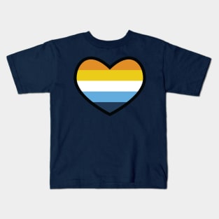 Aroace Flag Heart Kids T-Shirt